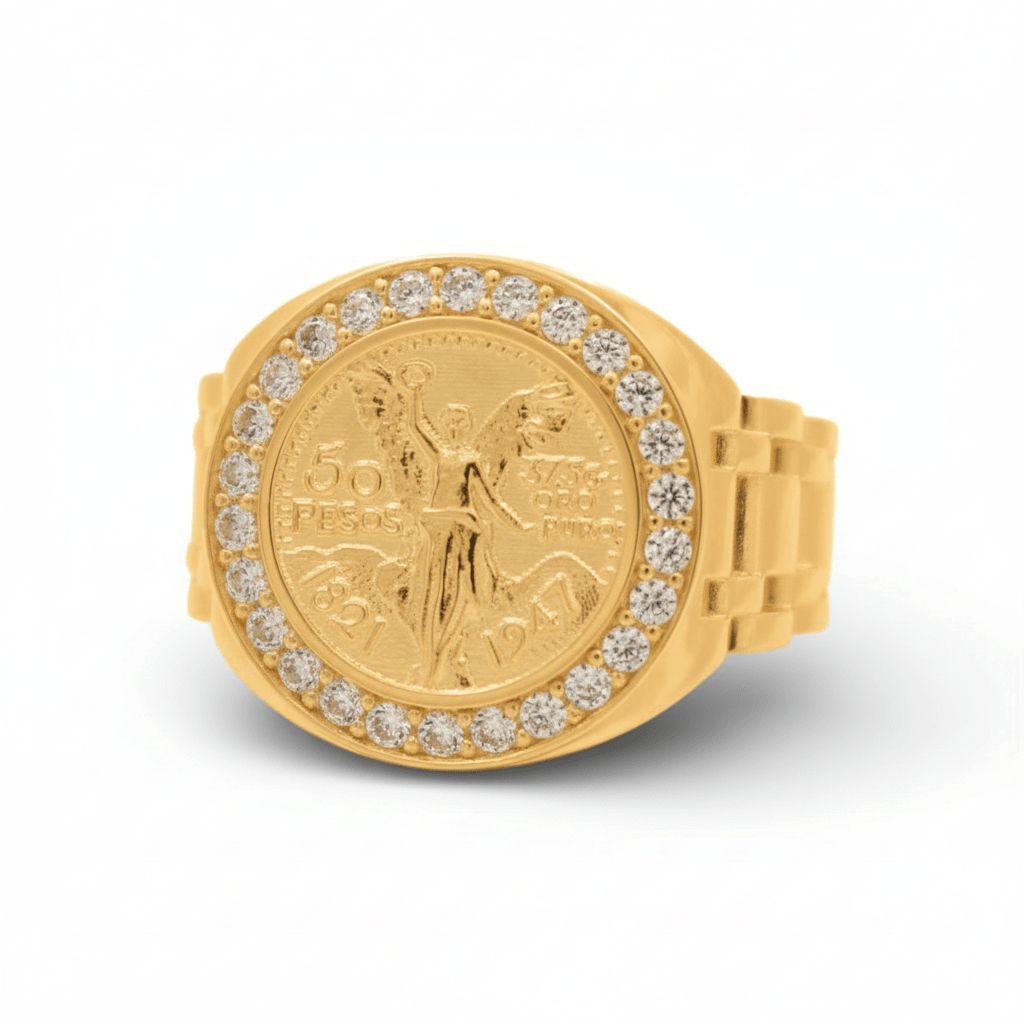 10k Yellow Gold Centenary Fashion Men's Ring - Miral Jewelry