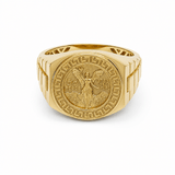 10k Yellow Gold Centenary Fashion Ring Men's - Miral Jewelry