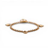 10K Yellow Gold Charms Bracelet Women's - Miral Jewelry