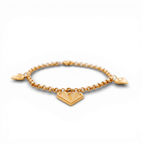 10K Yellow Gold Charms Bracelet Women's - Miral Jewelry