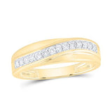 10k Yellow Gold Classic 3 Pieces Set with 1.00Tw Round Diamonds - Miral Jewelry