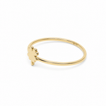 10K Yellow Gold Clover Fashion Women's Ring - Miral Jewelry