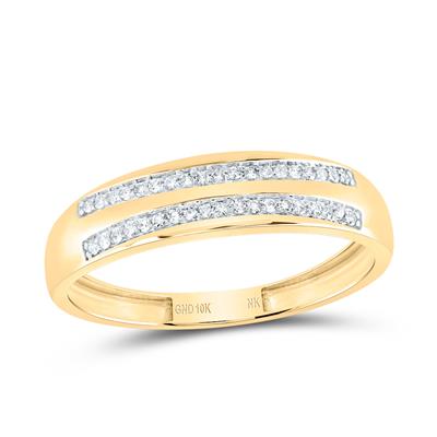 10k Yellow Gold Contemporary 3 Pieces Diamond with 0.50Tw Round Diamonds - Miral Jewelry