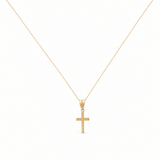 10k Yellow Gold Cross Necklaces 18" - Miral Jewelry