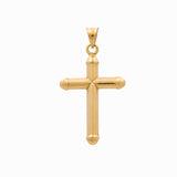 10K Yellow Gold Cross Pendant - Miral Jewelry