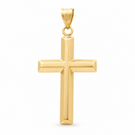 10K Yellow Gold Cross Pendant - Miral Jewelry