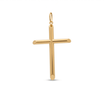 10K Yellow Gold Cross Pendant - Miral Jewelry