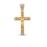 10K Yellow Gold Crucifix Pendant - Miral Jewelry