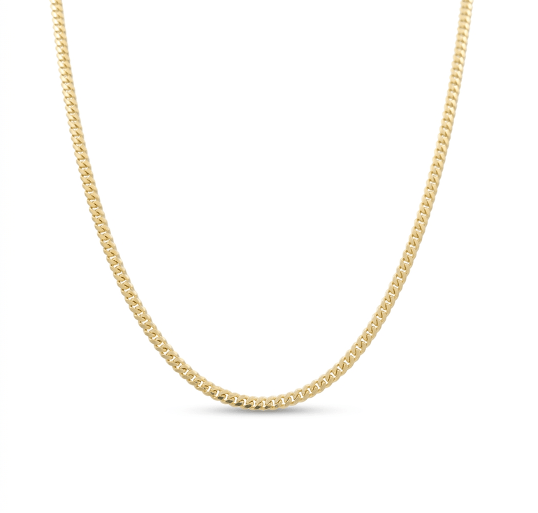 10K Yellow Gold Cuban Link 22" - Miral Jewelry
