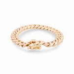10K Yellow Gold Cuban Link Bracelet Men's - Miral Jewelry