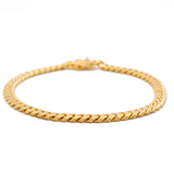 10K Yellow Gold Cuban Link Bracelet Men's - Miral Jewelry