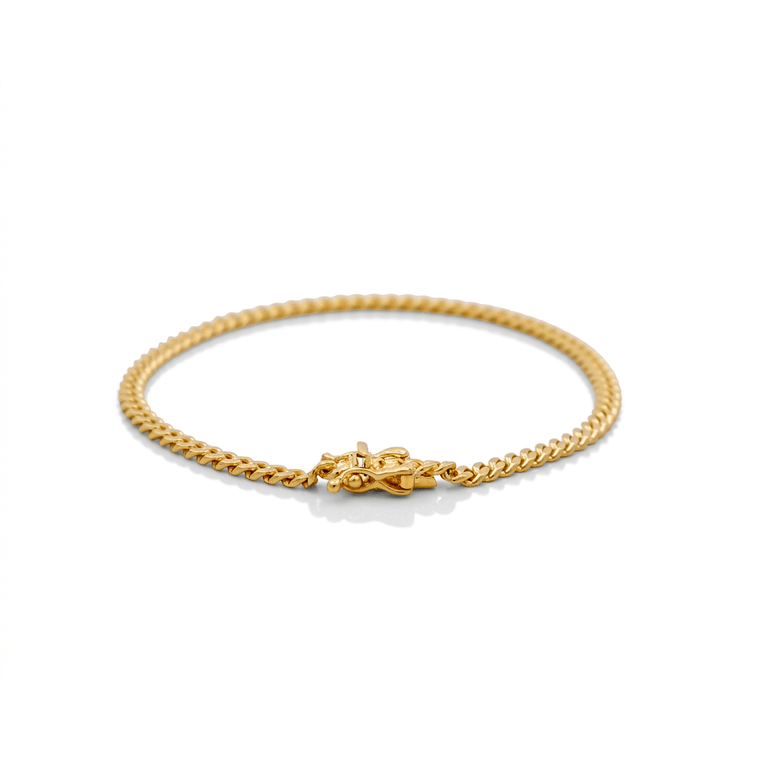 10K Yellow Gold Women's Cuban Link Bracelet 5mm, 7.5in, 13.9 g – view 2