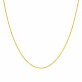 10K Yellow Gold Cuban Link Chain 16" - Miral Jewelry