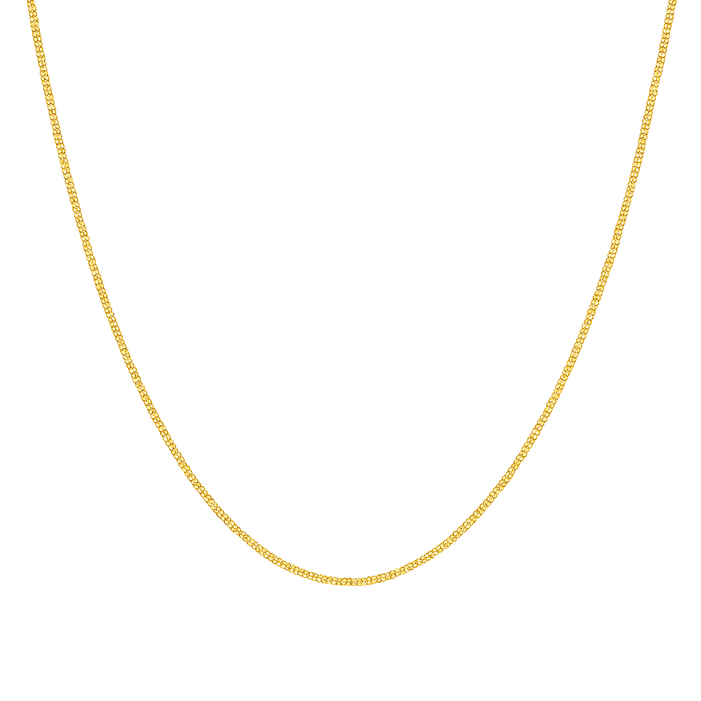 10K Yellow Gold Cuban Link Chain 18" - Miral Jewelry