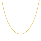 10K Yellow Gold Cuban Link Chain 18" - Miral Jewelry