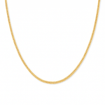10K Yellow Gold Cuban Link Chain 18" - Miral Jewelry
