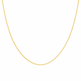 10K Yellow Gold Cuban Link Chain 18" - Miral Jewelry
