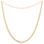 10K Yellow Gold Cuban Link Chain 22" - Miral Jewelry