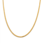 10K Yellow Gold Cuban Link Chain 24" - Miral Jewelry