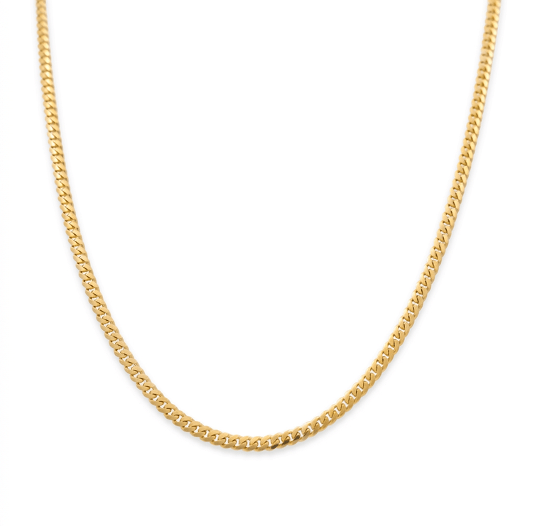10K Yellow Gold Cuban Link Chain 24" - Miral Jewelry