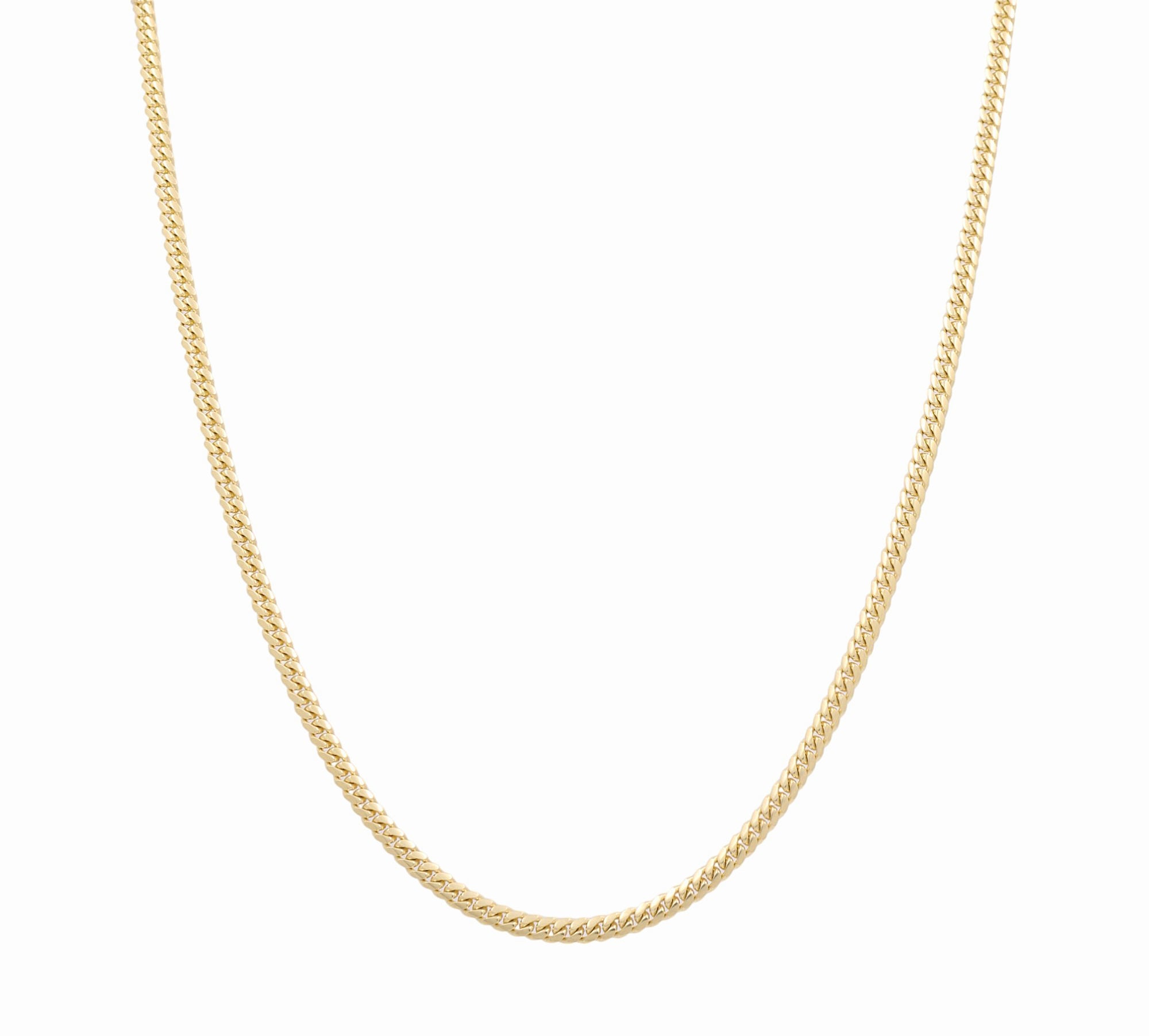 10K Yellow Gold Cuban Link Chain 24" - Miral Jewelry