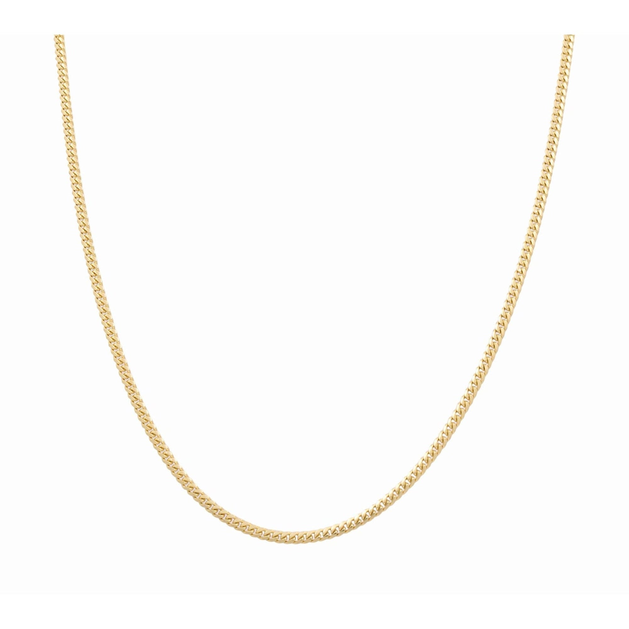 10K Yellow Gold Cuban Link Chain 3mm, 24in, 14.3 g