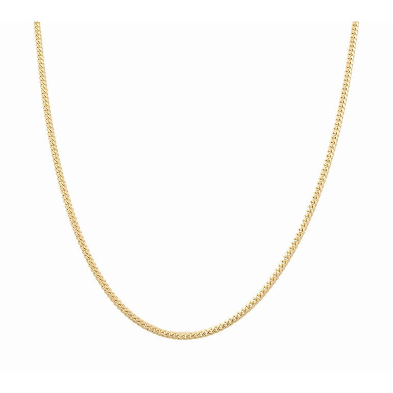 10K Yellow Gold Cuban Link Chain 3mm, 24in, 14.3 g