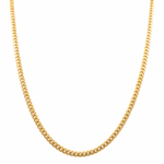 10K Yellow Gold Cuban Link Chain 24" - Miral Jewelry