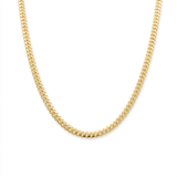 10K Yellow Gold Cuban Link Chain 24" - Miral Jewelry