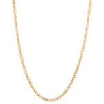 10K Yellow Gold Cuban Link Chain 24" - Miral Jewelry