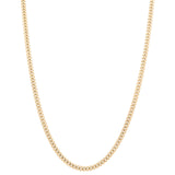 10K Yellow Gold Cuban Link Chain 24" - Miral Jewelry