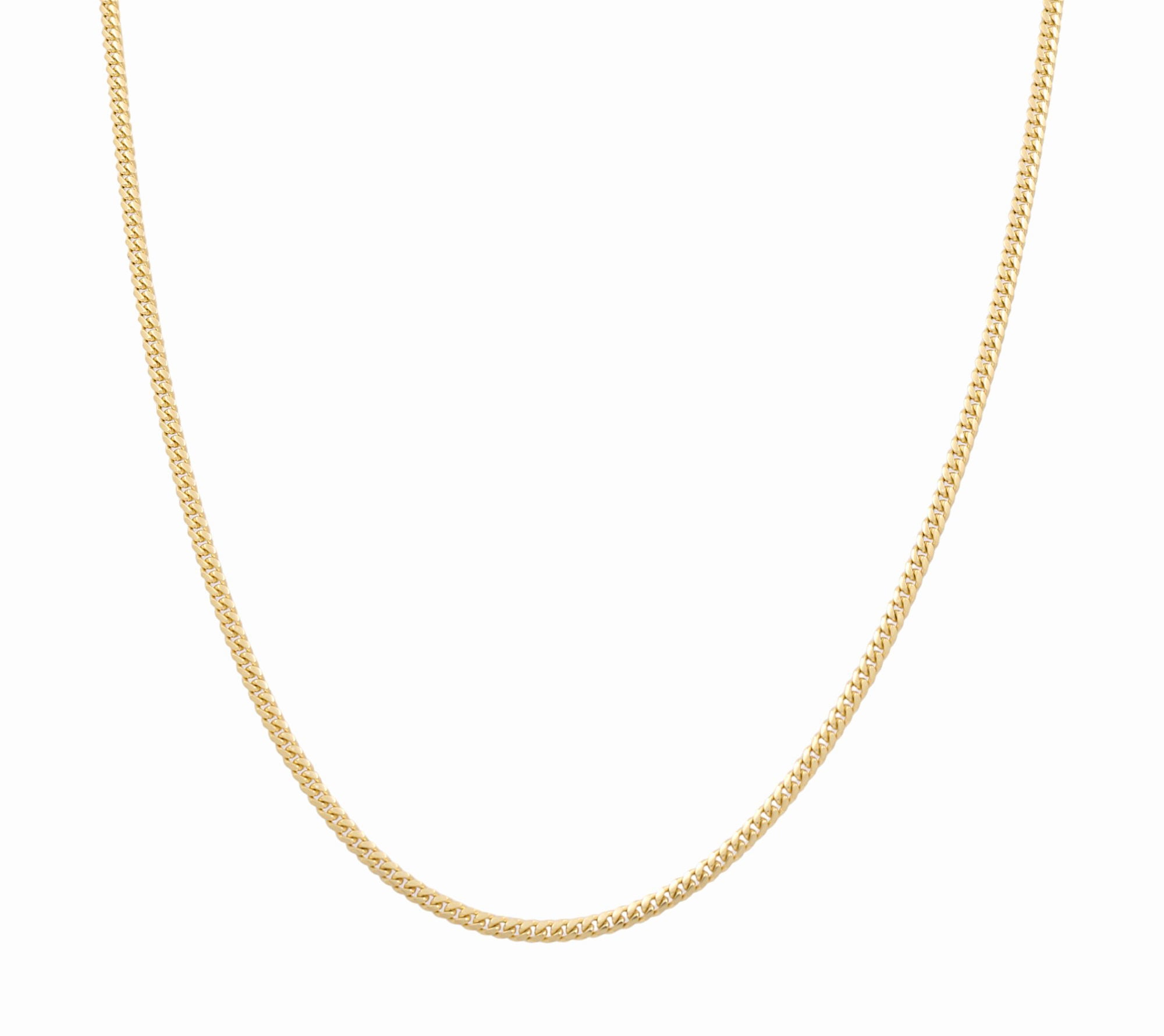 10K Yellow Gold Cuban Link Chain 24" - Miral Jewelry