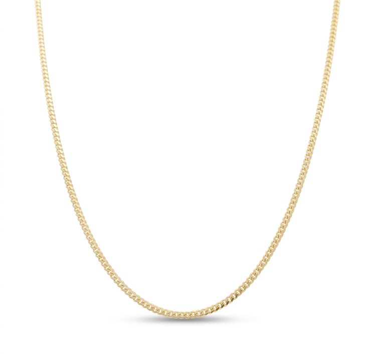 10K Yellow Gold Cuban Link Chain 24" - Miral Jewelry