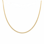 10K Yellow Gold Cuban Link Women's Chain 18" - Miral Jewelry