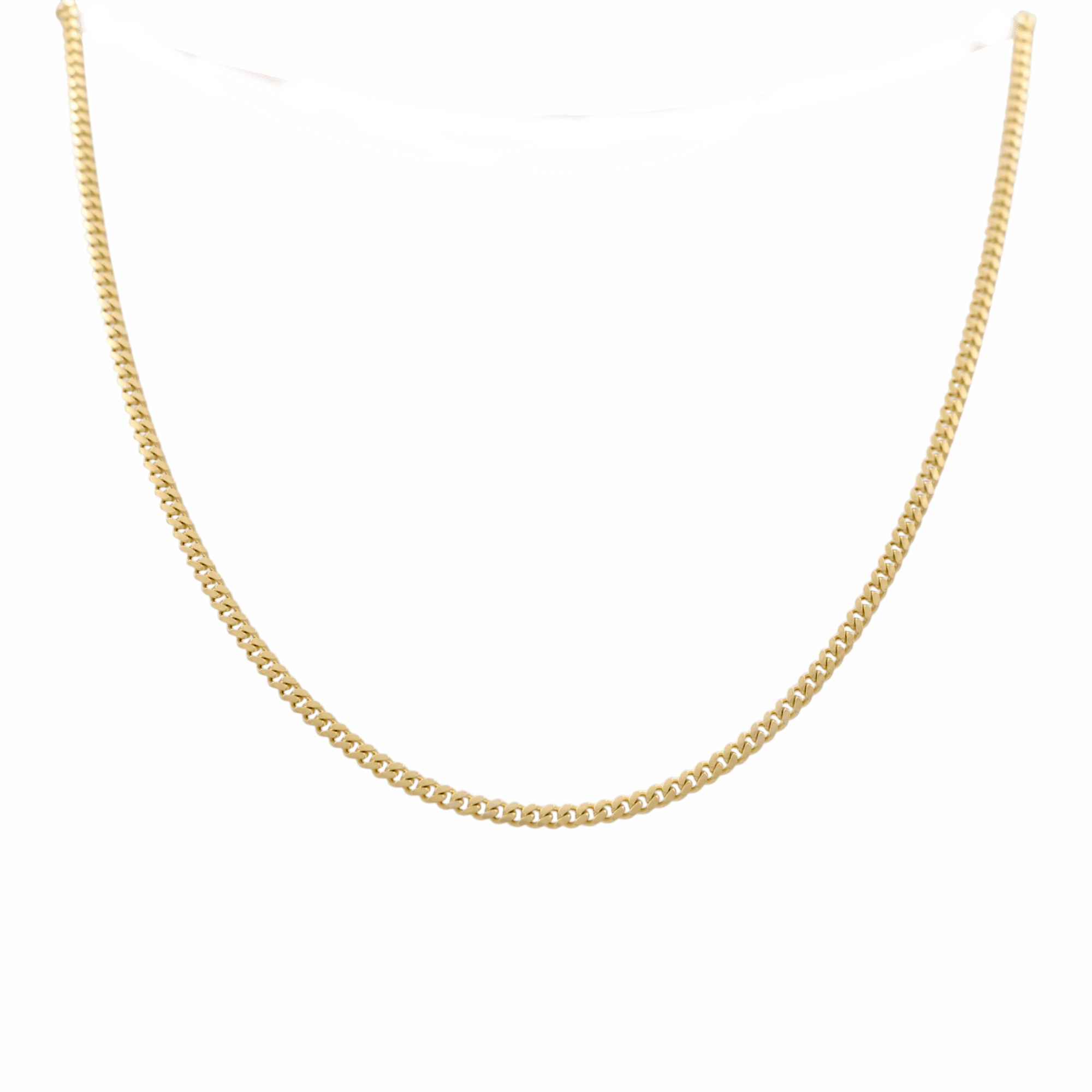 10K Yellow Gold Cuban Link Chain 3mm, 18in, 12 g