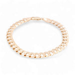 10K Yellow Gold Curb Bracelet - Miral Jewelry