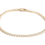 10K Yellow Gold Curb Bracelet - Miral Jewelry
