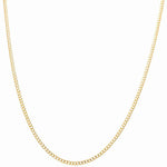 10K Yellow Gold Curb Chain 16" - Miral Jewelry