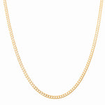 10K Yellow Gold Curb Chain 18" - Miral Jewelry