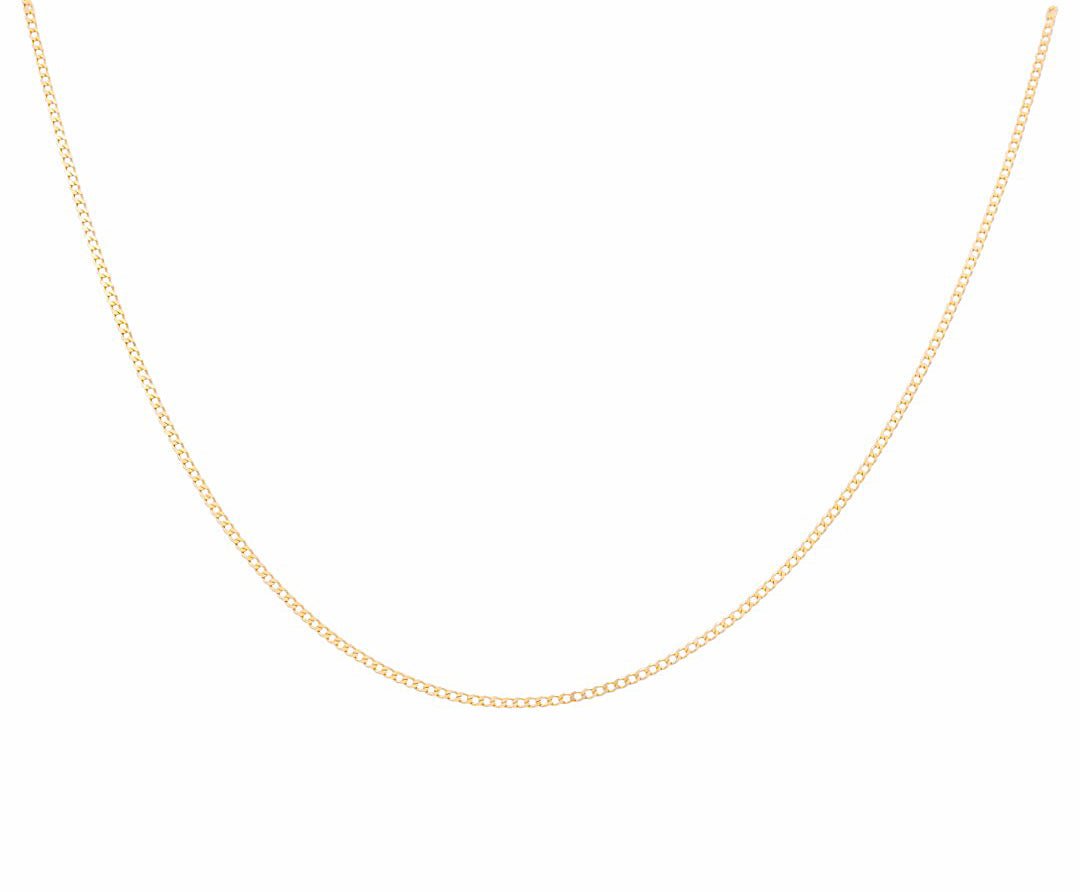 10K Yellow Gold Curb Chain 20" - Miral Jewelry