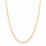 10K Yellow Gold Curb Chain 24" - Miral Jewelry