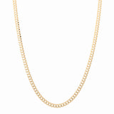 10K Yellow Gold Curb Chain 24" - Miral Jewelry