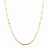 10K Yellow Gold Curb Chain 24" - Miral Jewelry