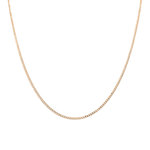 10K Yellow Gold Curb Men's Chain 22" - Miral Jewelry