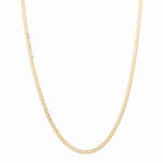 10K Yellow Gold Curb Men's Chain 22" - Miral Jewelry