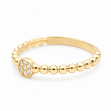 10K Yellow Gold Diamond Cut Fashion Women's Ring - Miral Jewelry