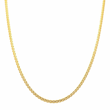 10K Yellow Gold Diamond Cut Marine Chain 24" - Miral Jewelry