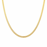 10K Yellow Gold Diamond Cut Marine Chain 24" - Miral Jewelry