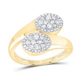 10K Yellow Gold Diamond Fashion Ring with 0.50Tw Round Diamonds - Miral Jewelry