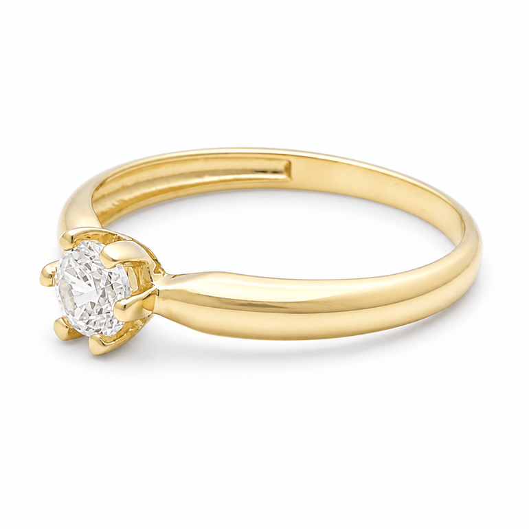 10K Yellow Gold Engagement with CZ Fashion Women's Ring (Copy) - Miral Jewelry